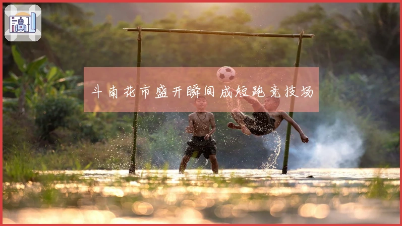 斗南花市盛开瞬间成短跑竞技场